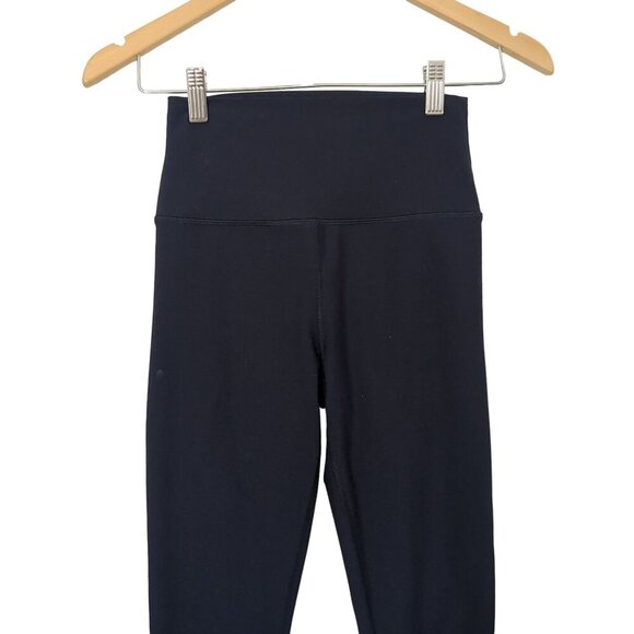 Peloton High Rise Legging Womens S Blue Color Block Athletic Workout Cycle Train - Picture 7 of 12